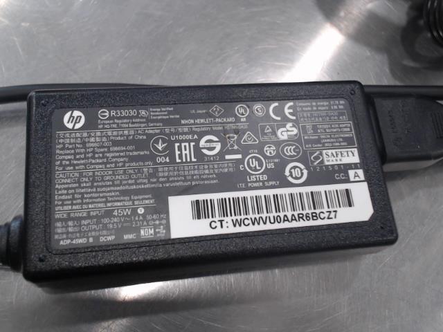 Chargeur pc hp 45w