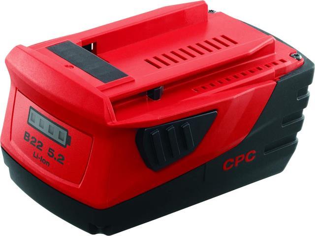 Battery 22v 5.2amp hilti rouge