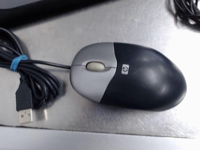 Souris a fil bleu fonce et gris