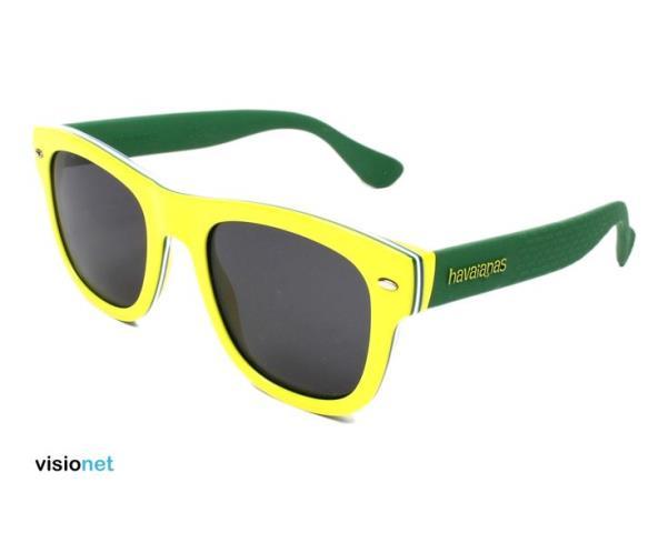 Lunettes de soleil vert et jaune