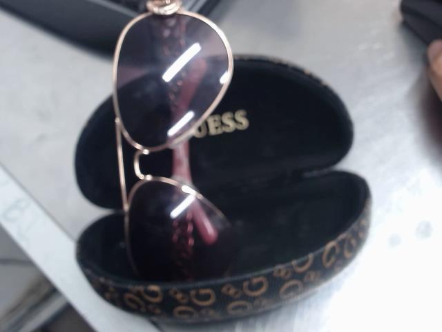 Lunettes guess femme + case brun