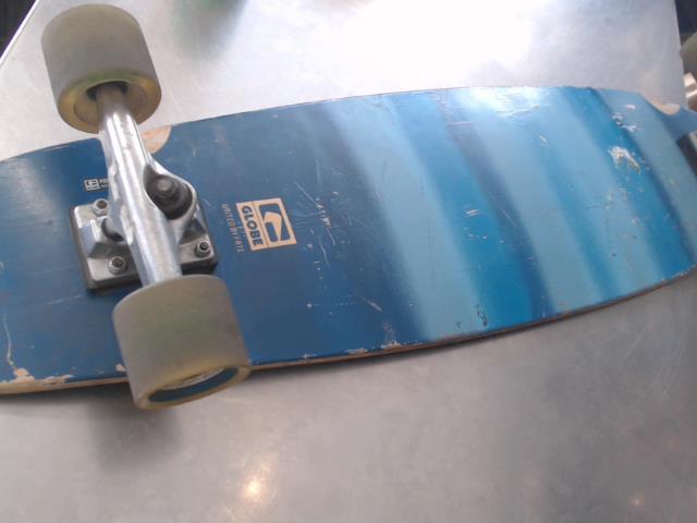 Blue longboard