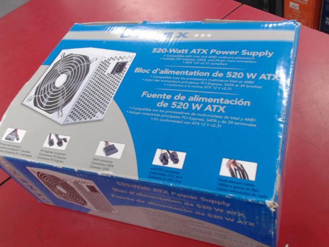 Power supply 520 watts atx neuf en boite