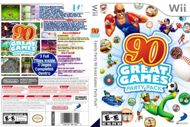 90 great games party pack wii