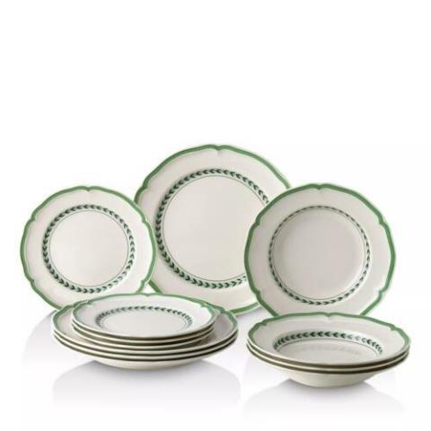 Collection green line french assiettes