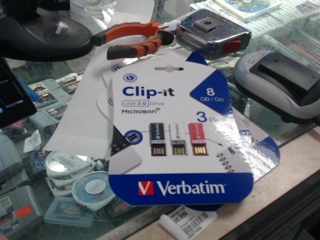 Clip-it 8gb 3pk