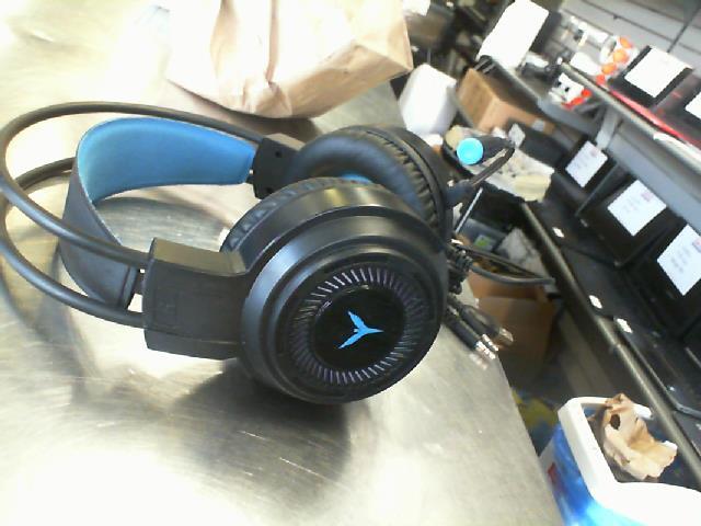 Casque d'coute gaming bleu