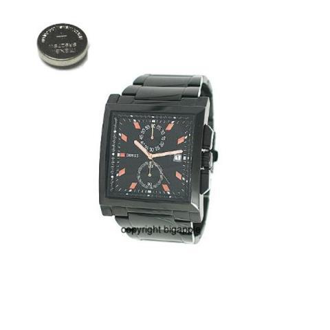 Black watch new battery stainless