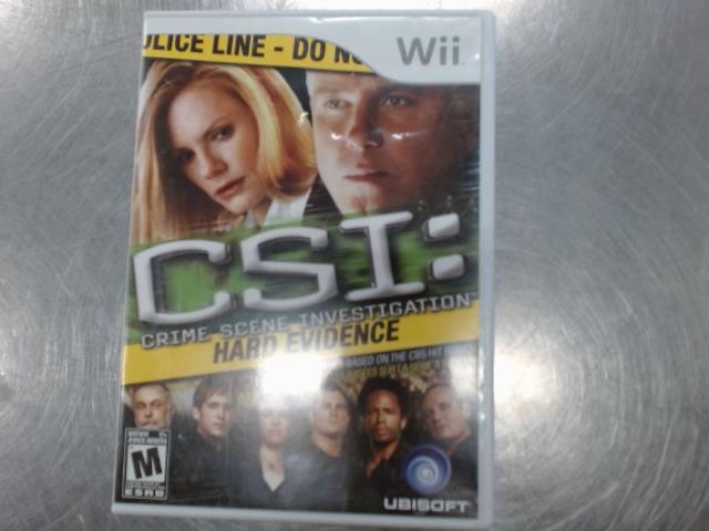 Csi hard evidence pour wii