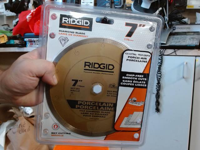 Ridgid 7 inch blade for porcelain