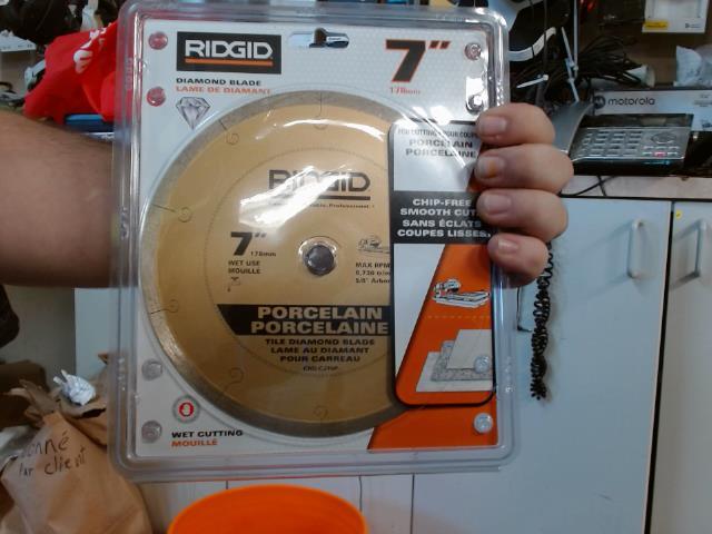 Ridgid 7 inch blade for porcelain