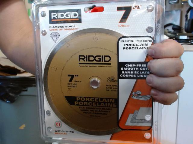 Ridgid 7 inch blade for porcelain