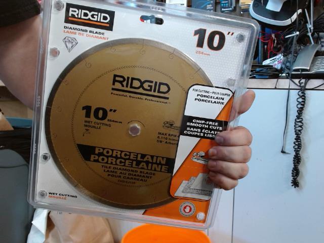 Ridgid 10 inch blade for porcelain