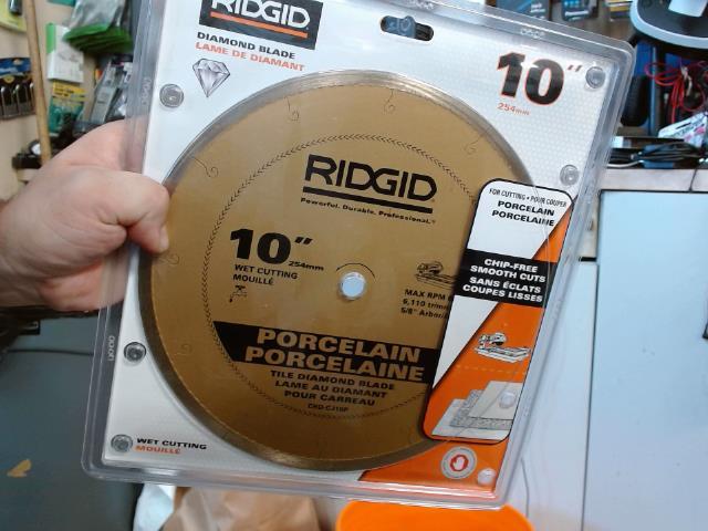 Ridgid 10 inch blade for porcelain