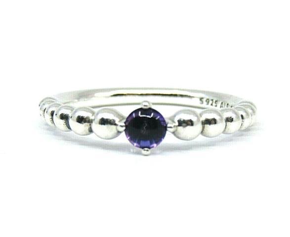 Pandora sterling ring purple orb