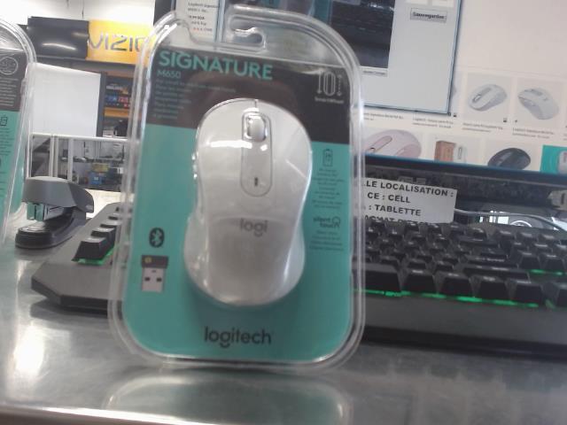 Souris sans fil logitech blanche