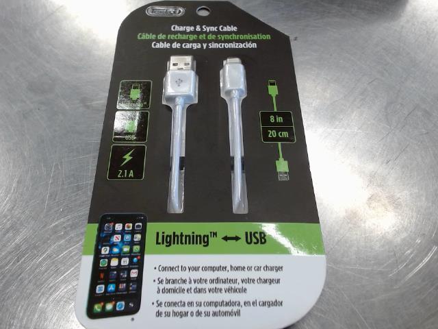 Cable de recharge lightning/usb