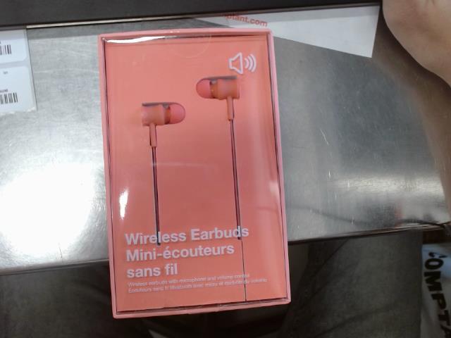 Mini ecouteur sans fil rose