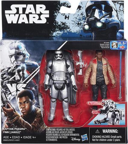 Finn + captain phasma figurines