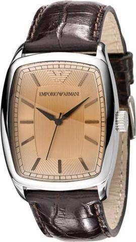 Montre emperio armani en cuire