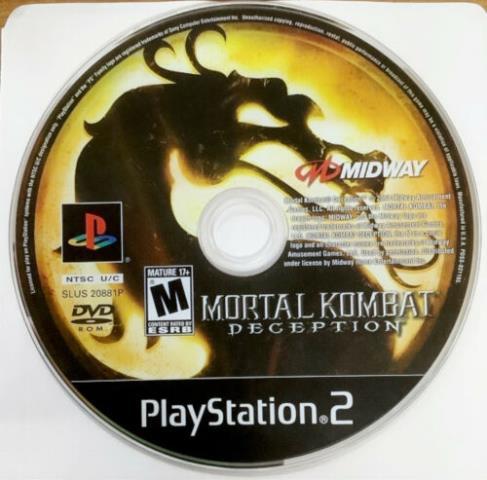 Mortal kombat deception disk only