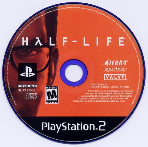 Half life ps2 disk only