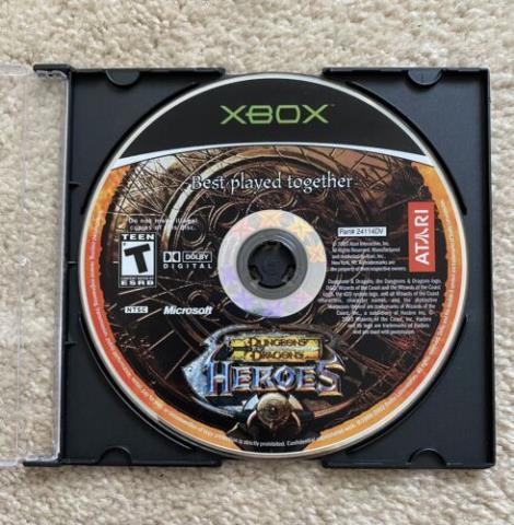 Dungeons and ragons heroes disk only