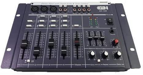 Stereo mixer with digital echo