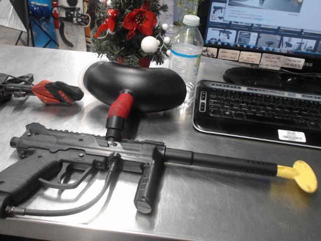 Black paint ball gun