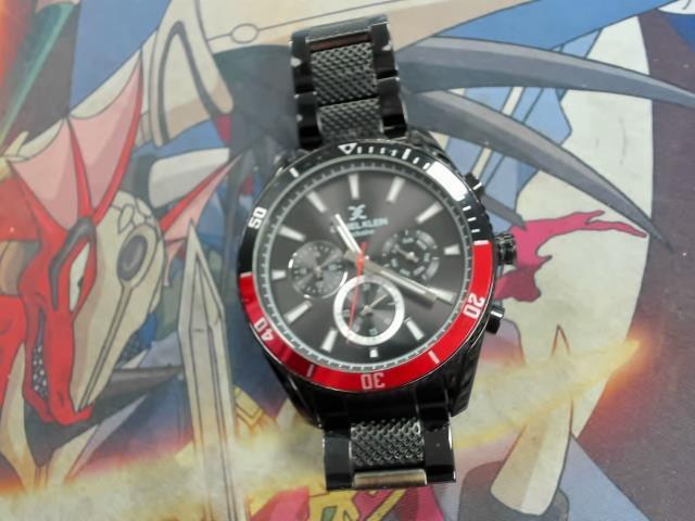 Montre homme noir et rouge daniel klein