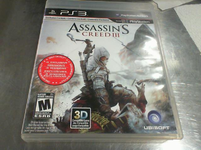 Assassins creed 3 sur ps3