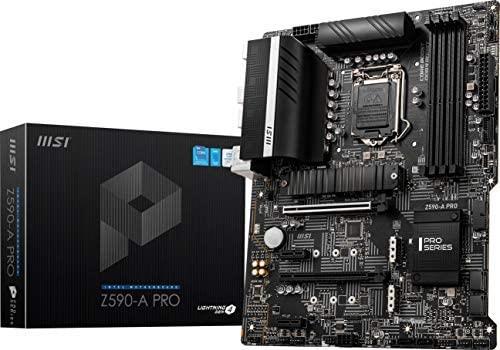 Motherboard in box msi z590 a-pro