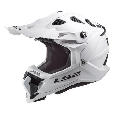 Casque de moto blanc