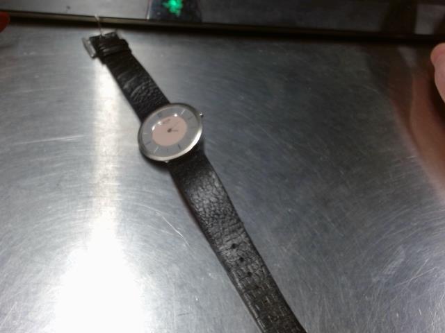 Montre homme brac. cuir