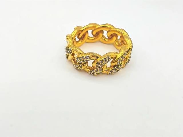 BAGUE EN OR 10KT   DIAMANTS