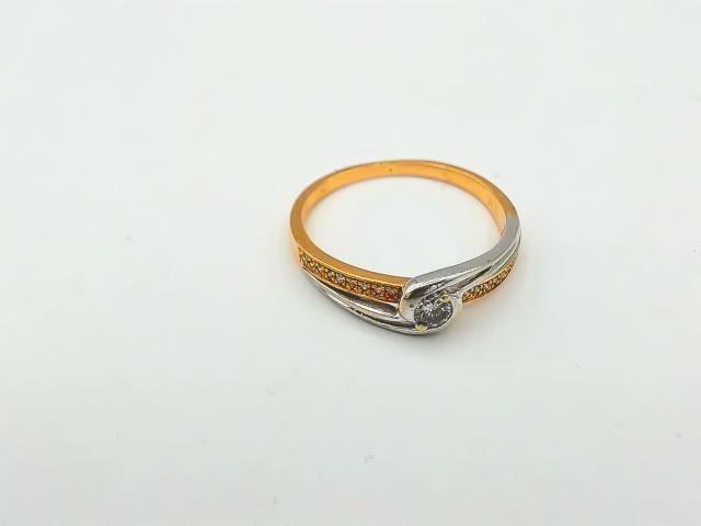 BAGUE EN OR 10KT   DIAMANTS