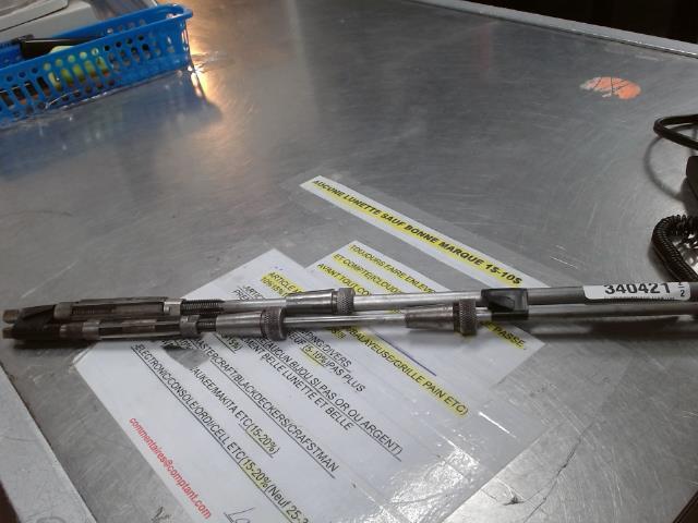 Batons en metal pour machine 2 x