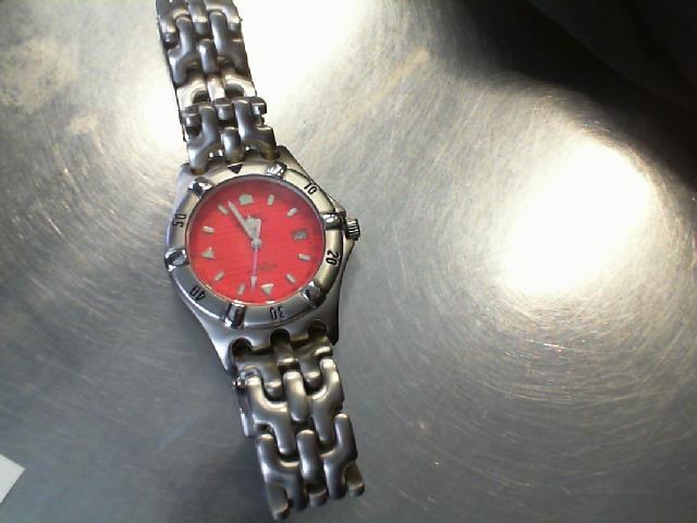 Montre fiori rouge et silver tachymeter