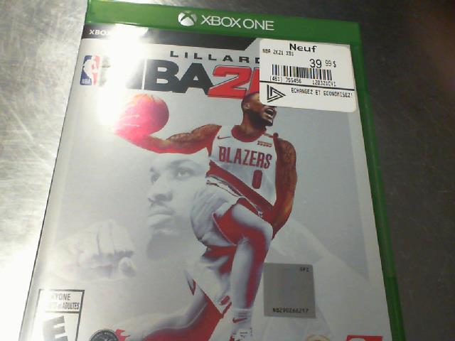 Nba 2k21 sur xbox one