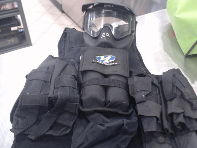 Casque bombone et vest paintball