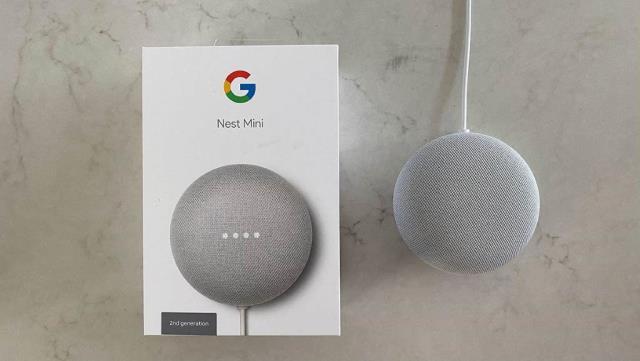 Google nest mini in box