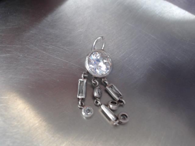 Boucle d'oreille argent