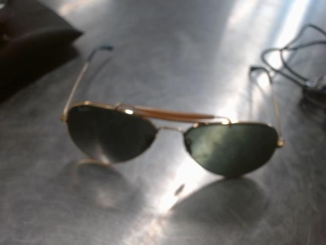 Raybands gold in case