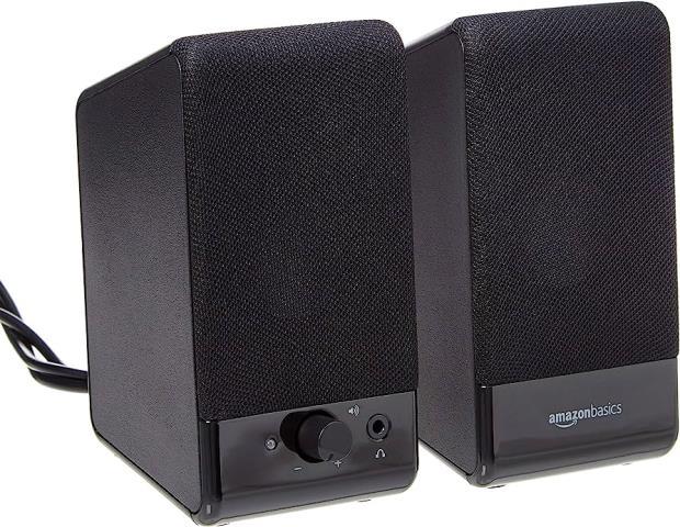 Speakers ordinateur noire paires+fils