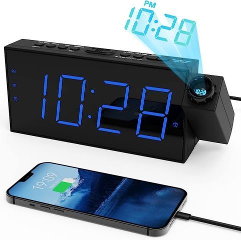 Projection alarm clock