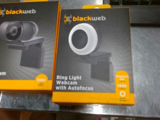 Blackweb 1440p ring light webcam