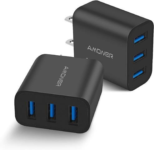 Amoner energy provider 3 port charger