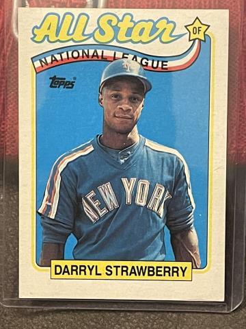 All star darryl strawberry baseball card