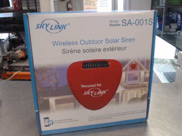 Alarme solaire exterieur