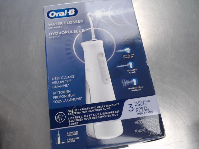 Water flosser oral b advanced neuf